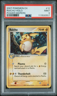 Raichu Holo 12/108 - Power Keepers - 2007 Pokemon - PSA 9