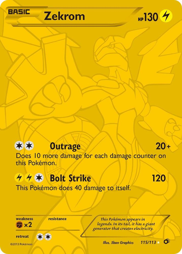 Zekrom (115 Full Art Secret Rare) - Legendary Treasures (LTR)