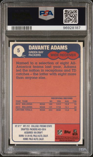 2014 Topps Football - Davante Adams 5 - Topps 1985 - PSA 10