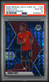 2020 Panini Mosaic Soccer - Ansu Fati 166 - Genesis SP - PSA 10