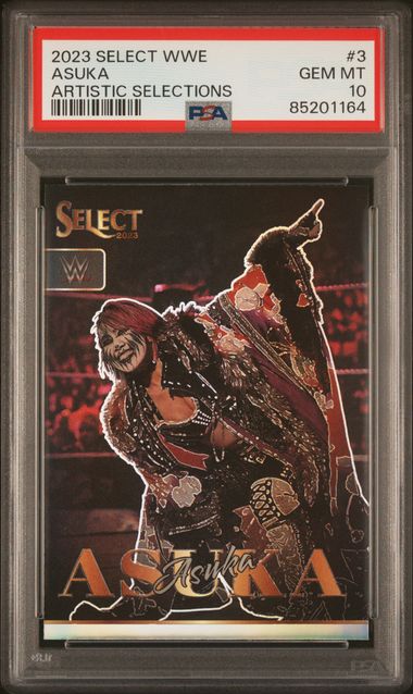 2023 Panini Select WWE - Asuka 3 - Artistic Selections - PSA 10