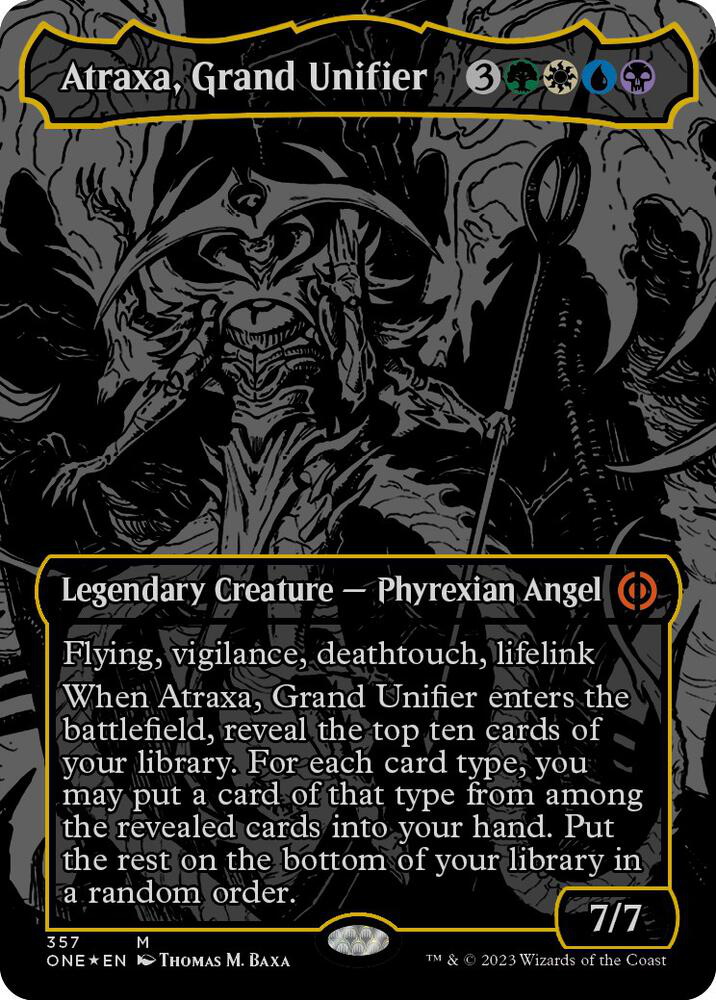 Atraxa, Grand Unifier (Oil Slick Raised Foil) - Phyrexia: All Will Be One (ONE)
