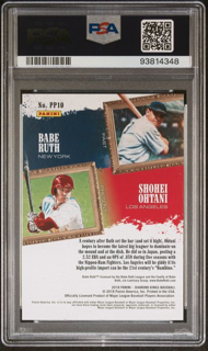 2018 Panini Diamond Kings Baseball - Babe Ruth Shohei Ohtani PP10 - PSA 10