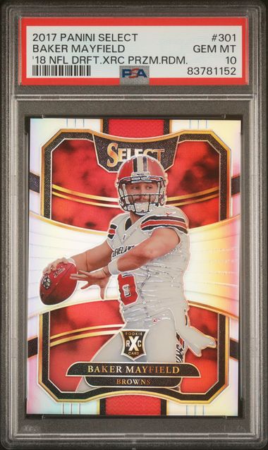 2017 Panini Select - Baker Mayfield 301 - XRC - PSA 10