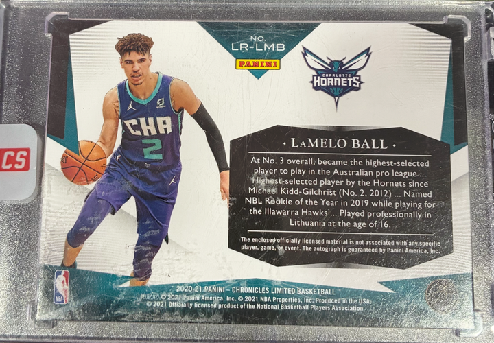 2020-21 Panini Limited Basketball - LaMelo Ball #LR-LMB - Rookie Patch Autograph /99