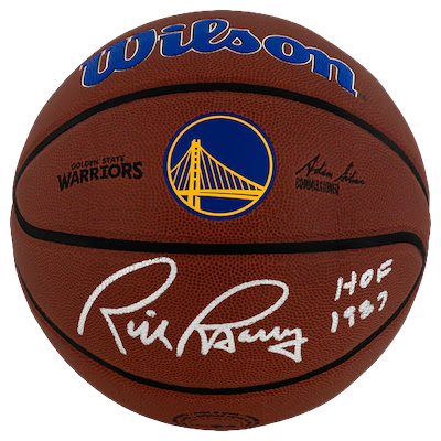 Rick Barry Autographed Signed Golden State Warriors Basketball (Schwartz Sports COA)