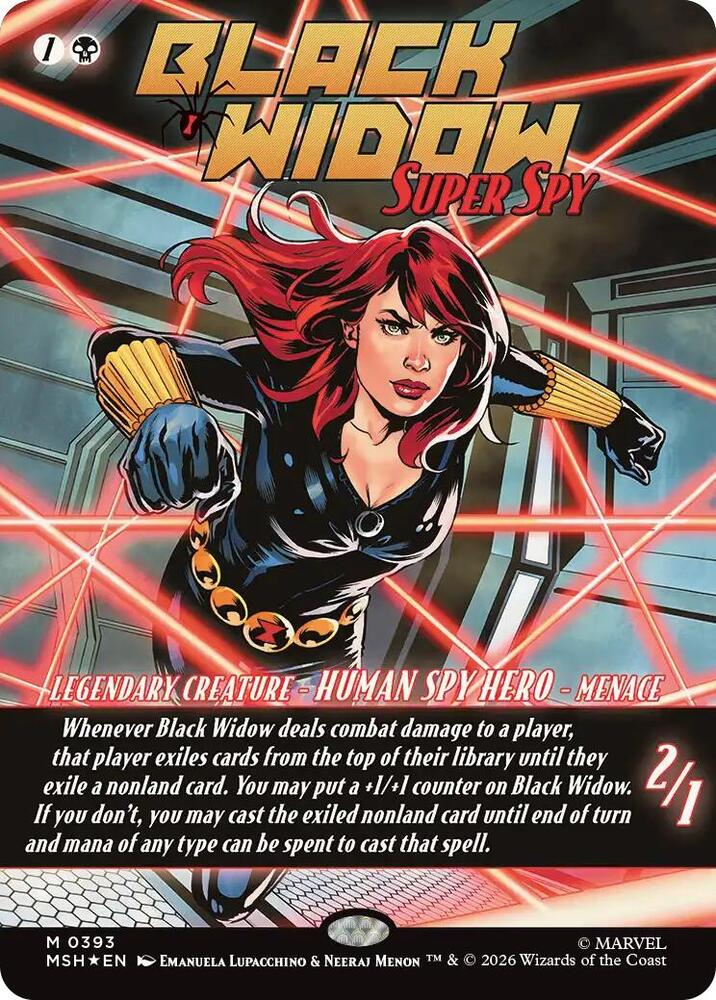 Black Widow, Super Spy (Borderless) (0393) - Marvel Super Heroes (MSH)