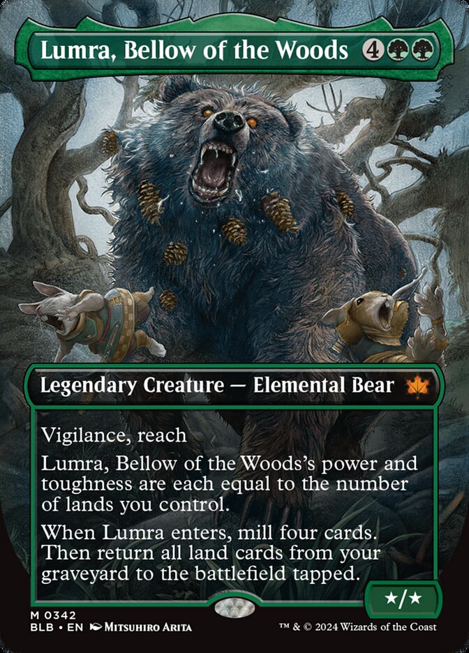 Lumra, Bellow of the Woods (Borderless) - Bloomburrow (BLB)