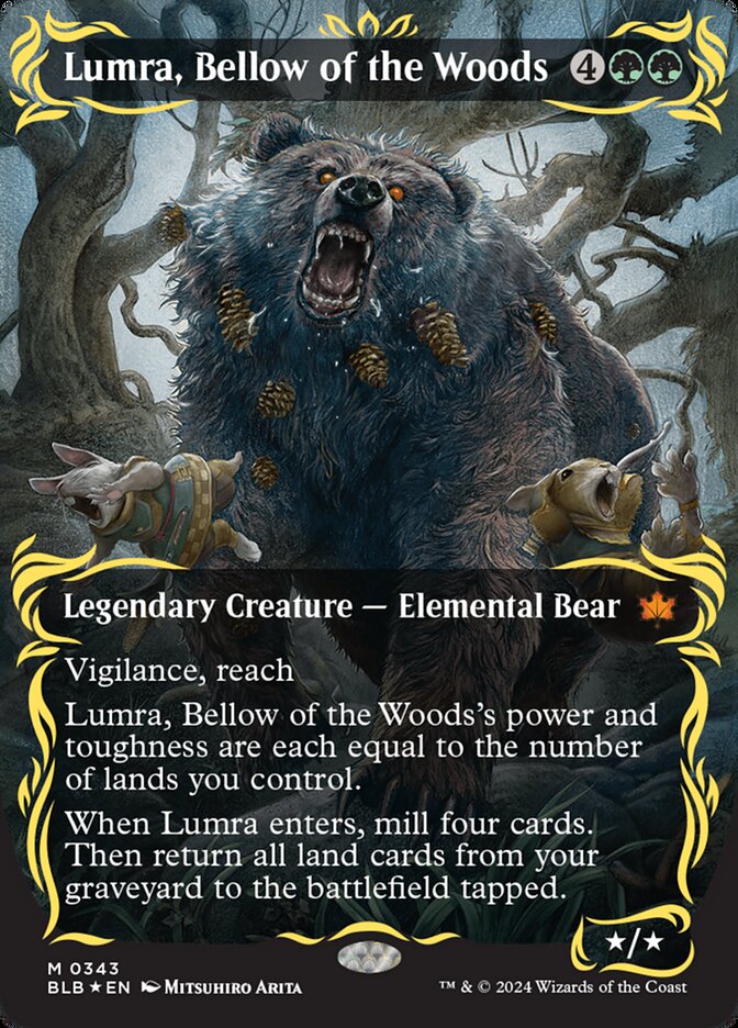 Lumra, Bellow of the Woods (Borderless) - Bloomburrow (BLB)