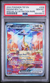 Raging Bolt ex 208/162 Temporal Forces - 2024 Pokemon - PSA 10