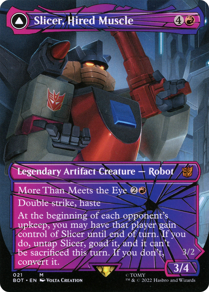 Slicer, Hired Muscle (Shattered Glass) - Universes Beyond: Transformers (BOT)