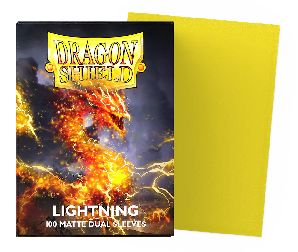 Dragon Shield Sleeves: Lightning Standard Dual Matte (Box Of 100)