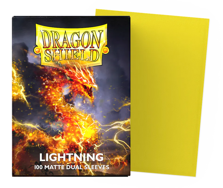 Dragon Shield Sleeves: Lightning Standard Dual Matte (Box Of 100)