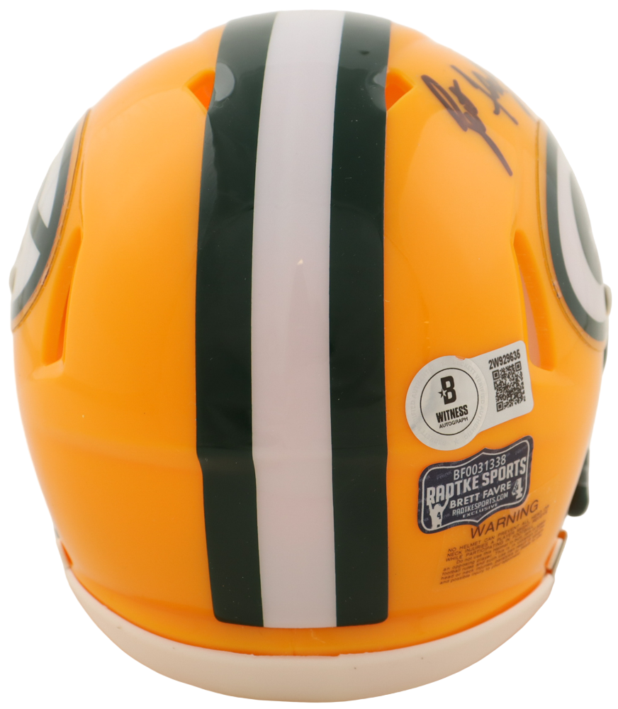Brett Favre Autographed Signed Riddell Mini Helmet (Beckett)