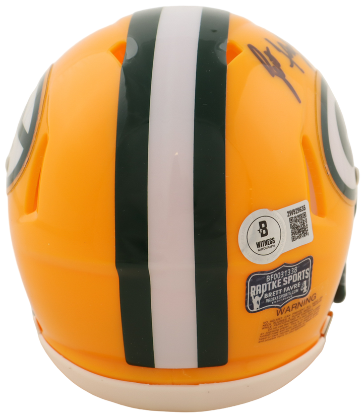 Brett Favre Autographed Signed Riddell Mini Helmet (Beckett)