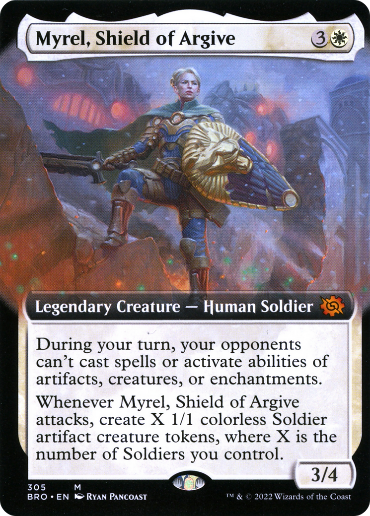 Myrel, Shield of Argive (Extended Art) - The Brothers' War (BRO)