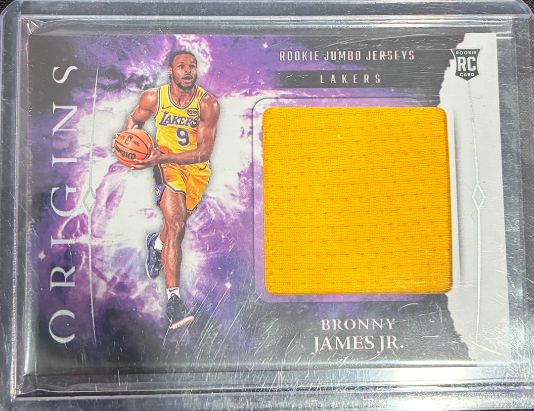 2024-25 Panini Origins Basketball - Bronny James #RJJ-BRJ - Rooke Jumbo Jerseys Relic