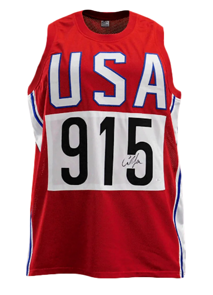 Carl Lewis Autographed Signed Olympic Jersey (JSA)