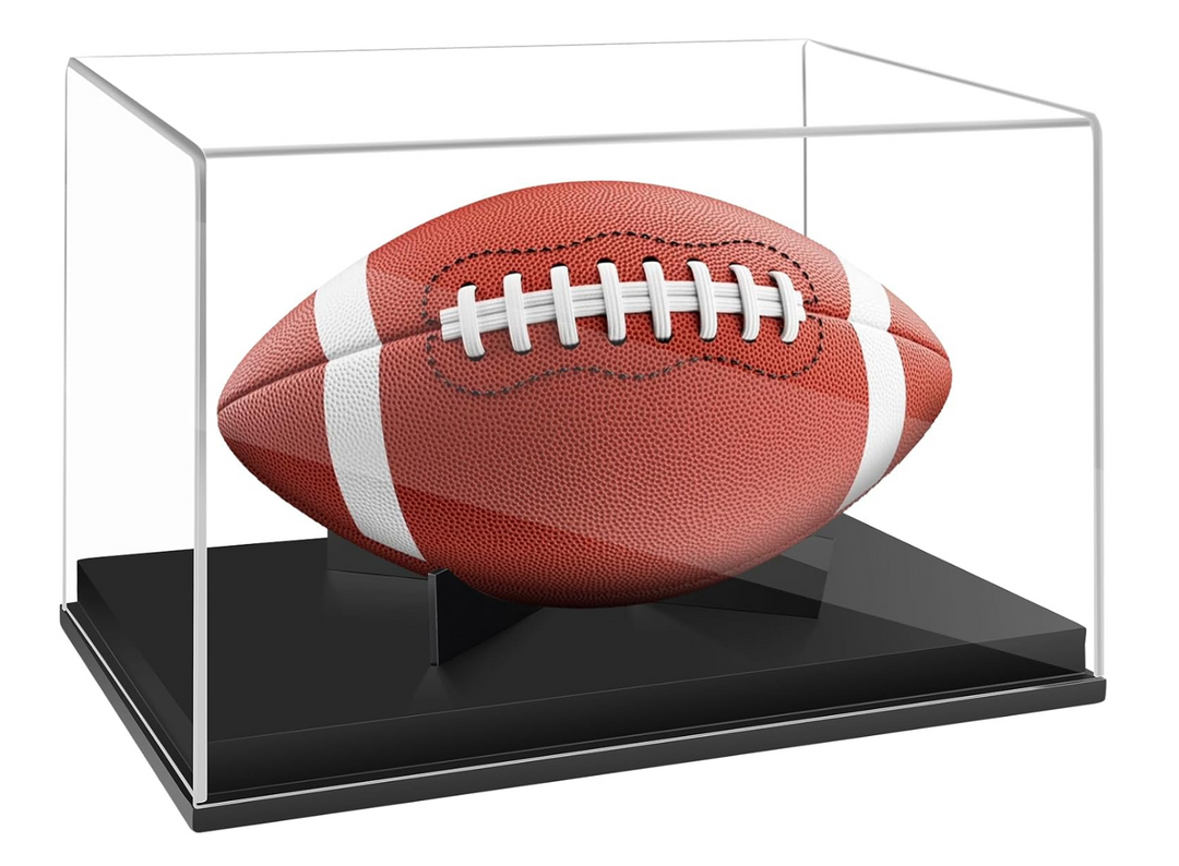 Geno Smith Autographed Raiders NFL Authentic Logo Football (Beckett) With Acrylic Case
