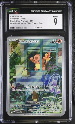 Charmander #044 - Obsidian Flames Elite Trainer Box Black Star Promo - 2023 Pokemon - CGC 9