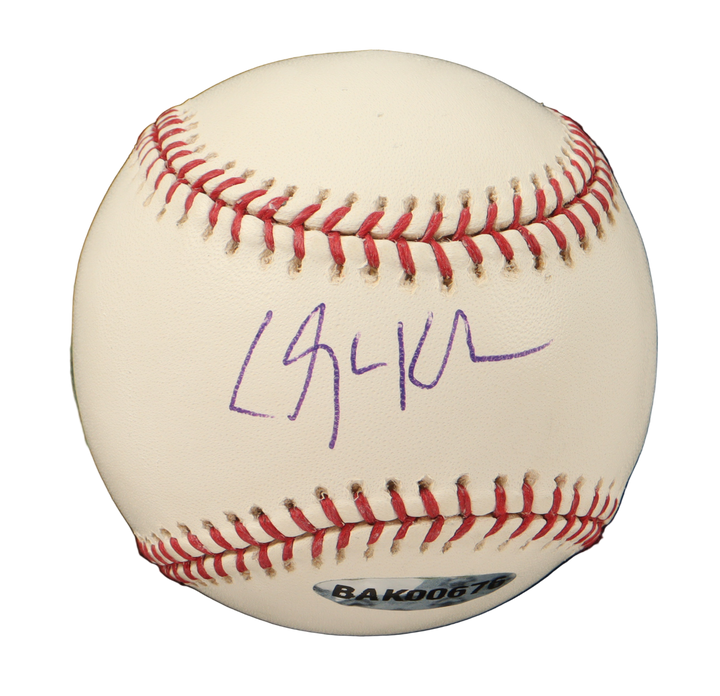 Clayton Kershaw Autographed Signed OML Baseball with Custom Case