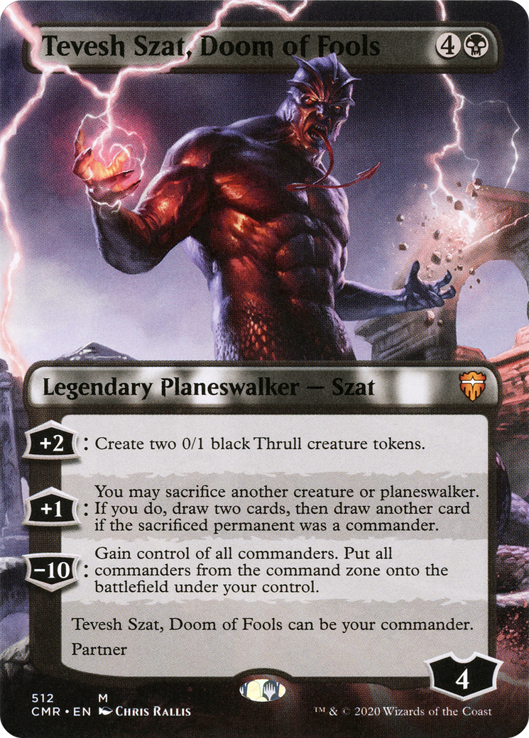 Tevesh Szat, Doom of Fools (Borderless) - Commander Legends (CMR)