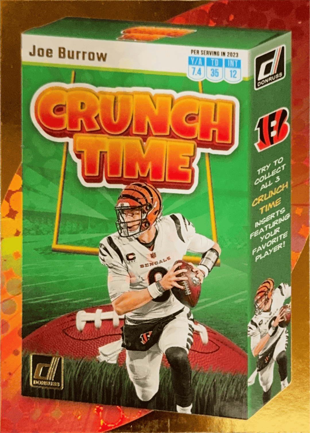 Panini Donruss 2023 Joe Burrow Crunch Time Insert CT-3 Cincinnati Bengals