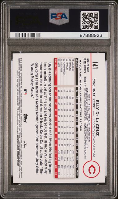 2024 Topps Series One Baseball - Elly De La Cruz - #141 - Rookie - PSA 10
