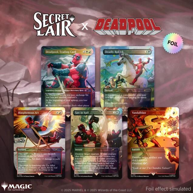 Secret Lair Drop: Secret Lair x Marvel's Deadpool - Rainbow Foil Edition - Secret Lair Drop Series (SLD)