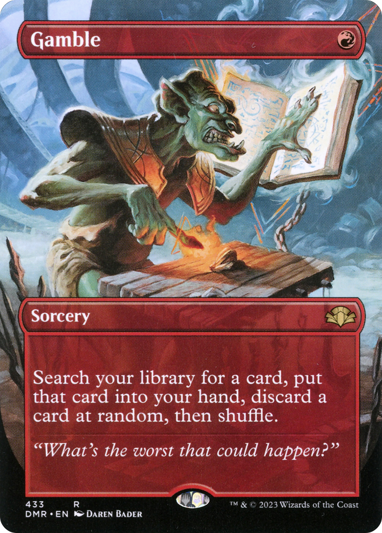 Gamble (Borderless) - Dominaria Remastered (DMR)