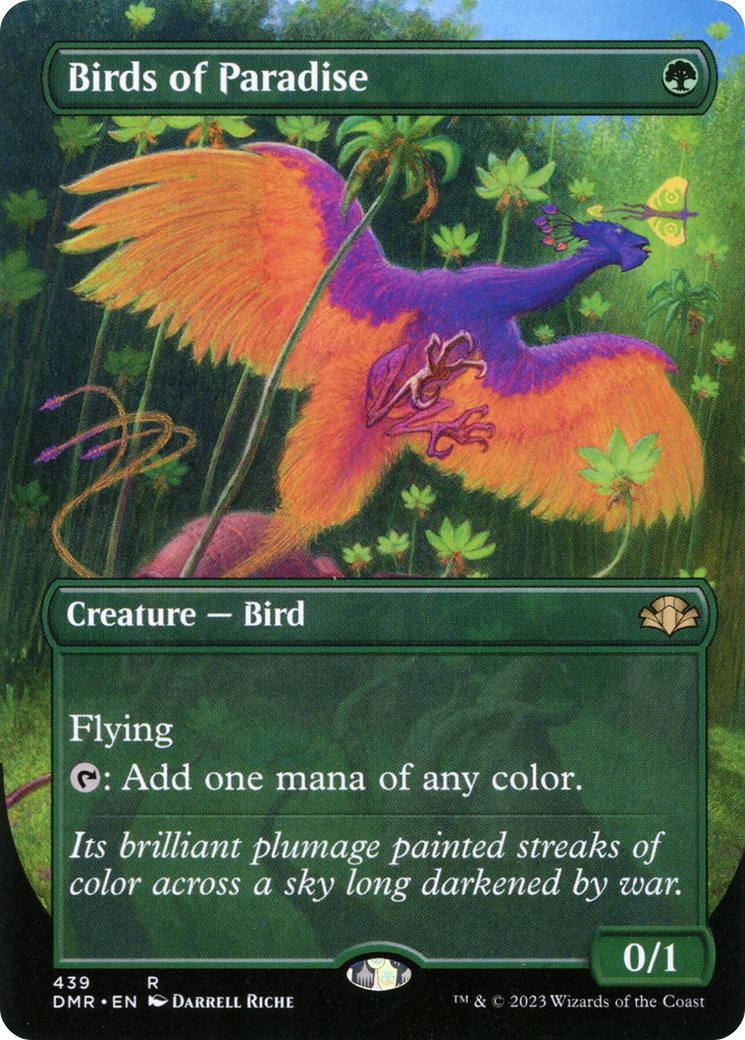 Birds of Paradise (Borderless) - Dominaria Remastered (DMR)