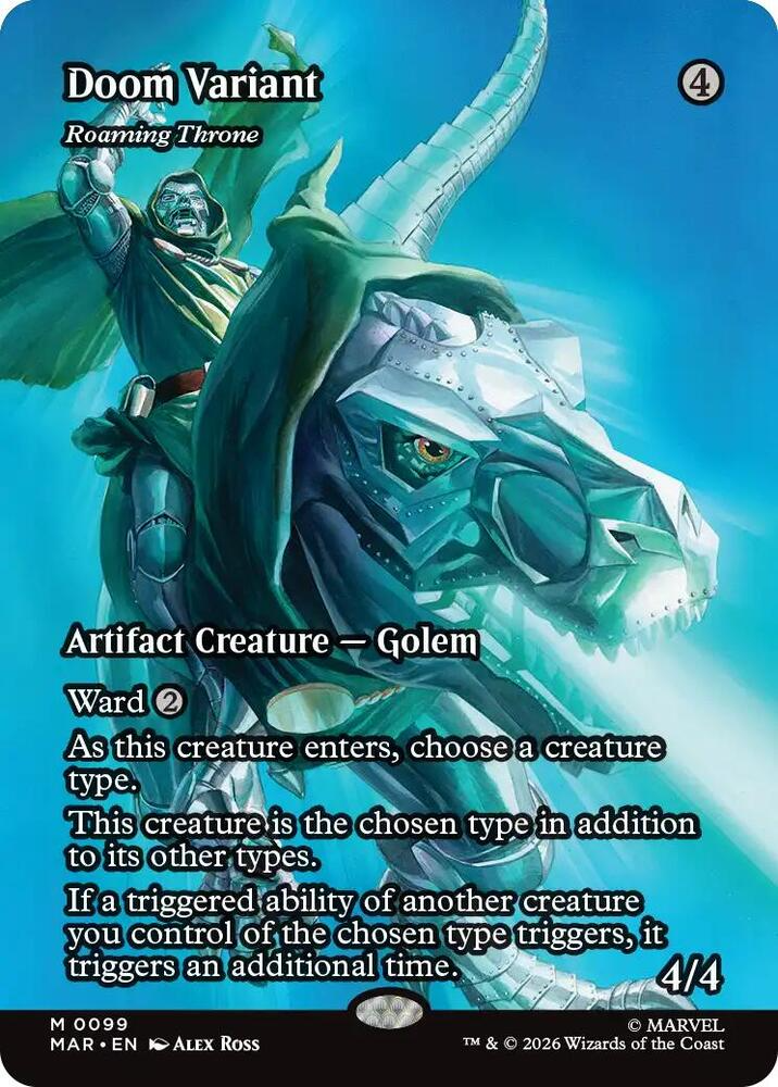 Doom Variant - Roaming Throne (Borderless) - Marvel Universe Eternal-Legal (MAR)