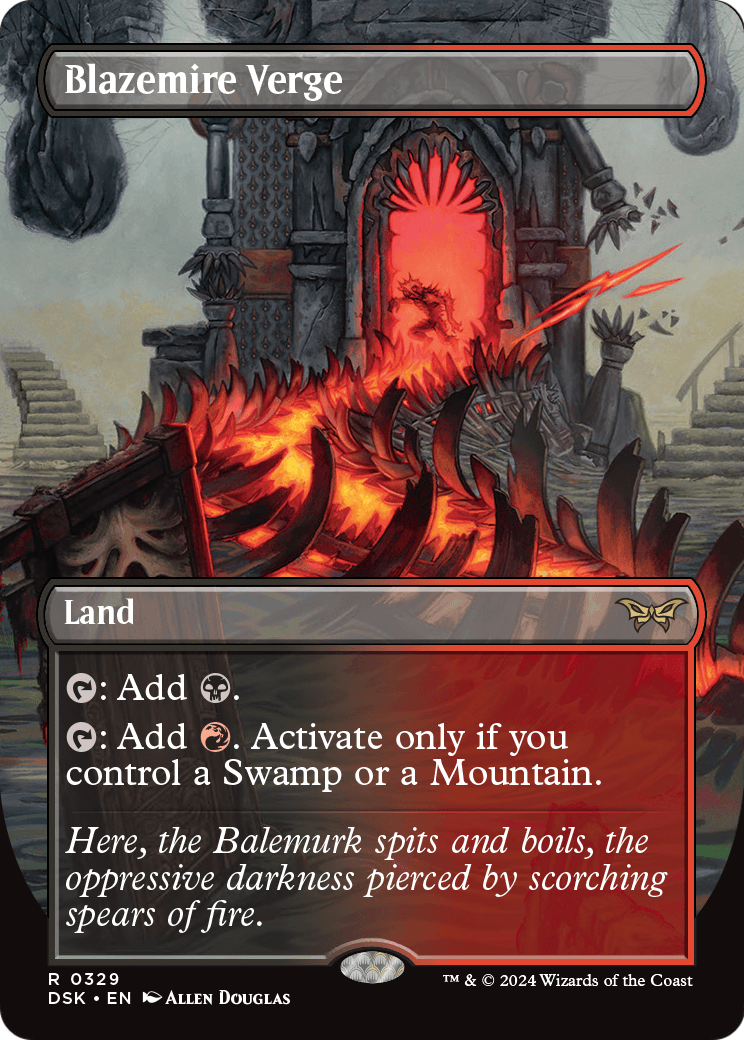 Blazemire Verge (Borderless) - Duskmourn: House of Horror (DSK)