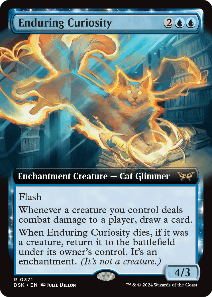Enduring Curiosity (Extended Art) - Duskmourn: House of Horror (DSK)