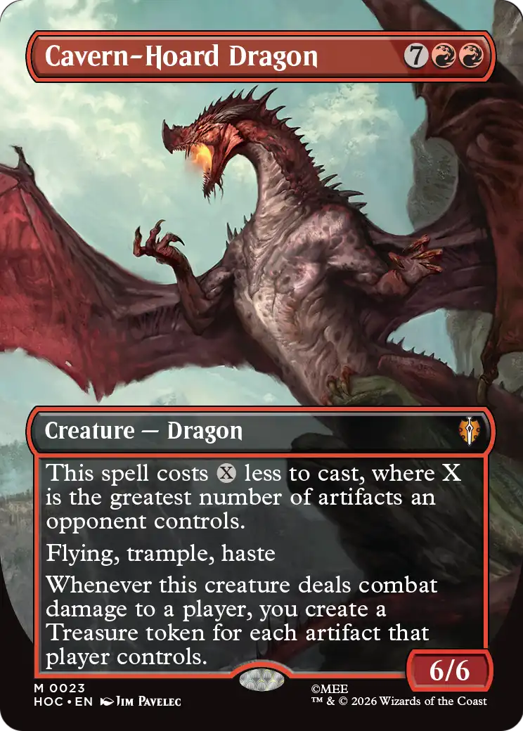 Cavern-Hoard Dragon (Borderless)