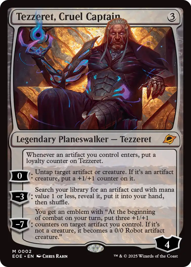Tezzeret, Cruel Captain - Edge of Eternities (EOE)