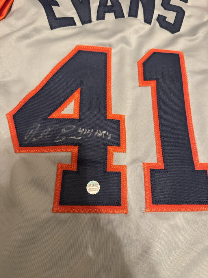 Darrell Evans Autographed Detroit Tigers Jersey (AWM)