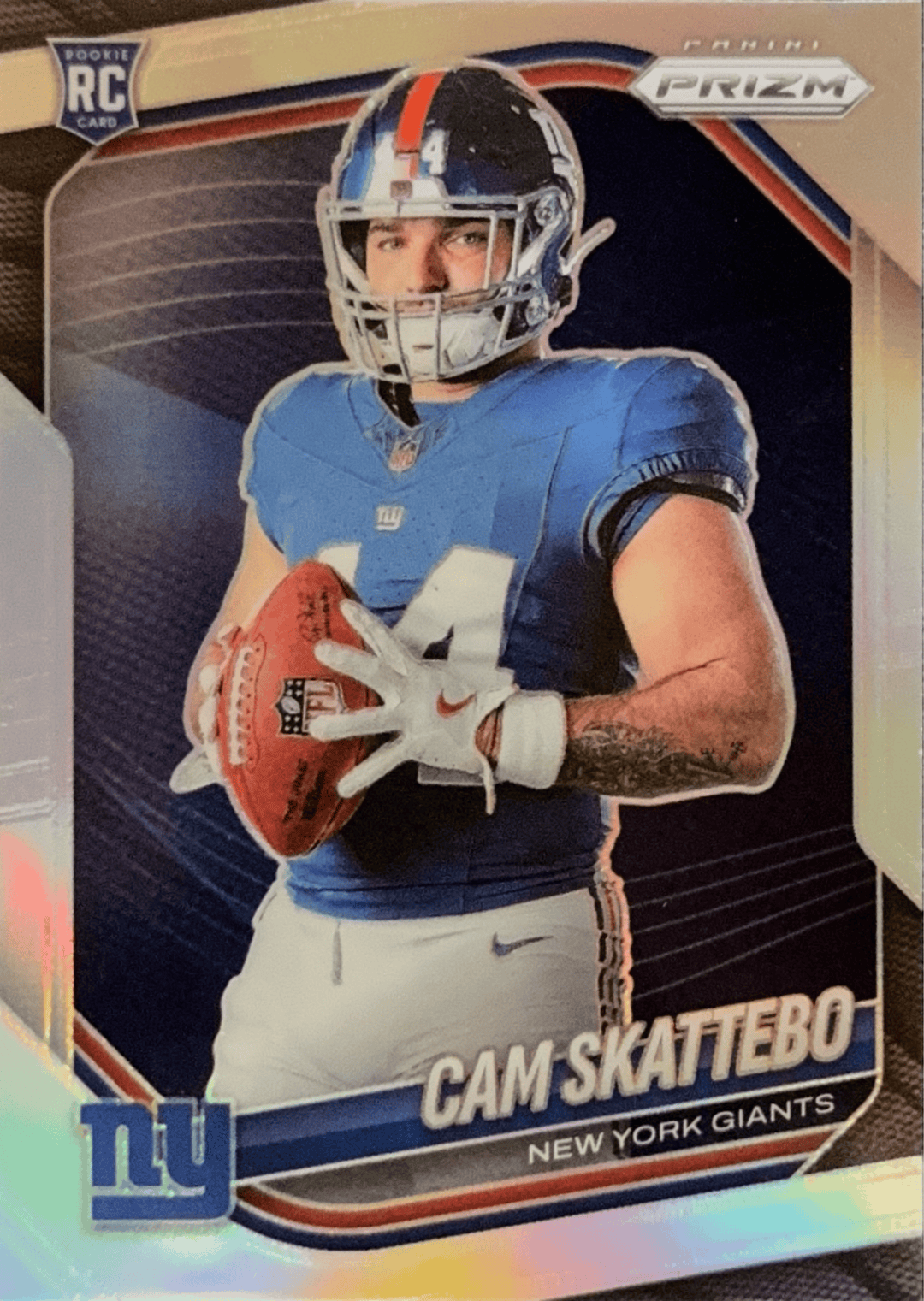 2025 Panini Prizm #432 Cam Skattebo Rookie Variation Silver Prizm