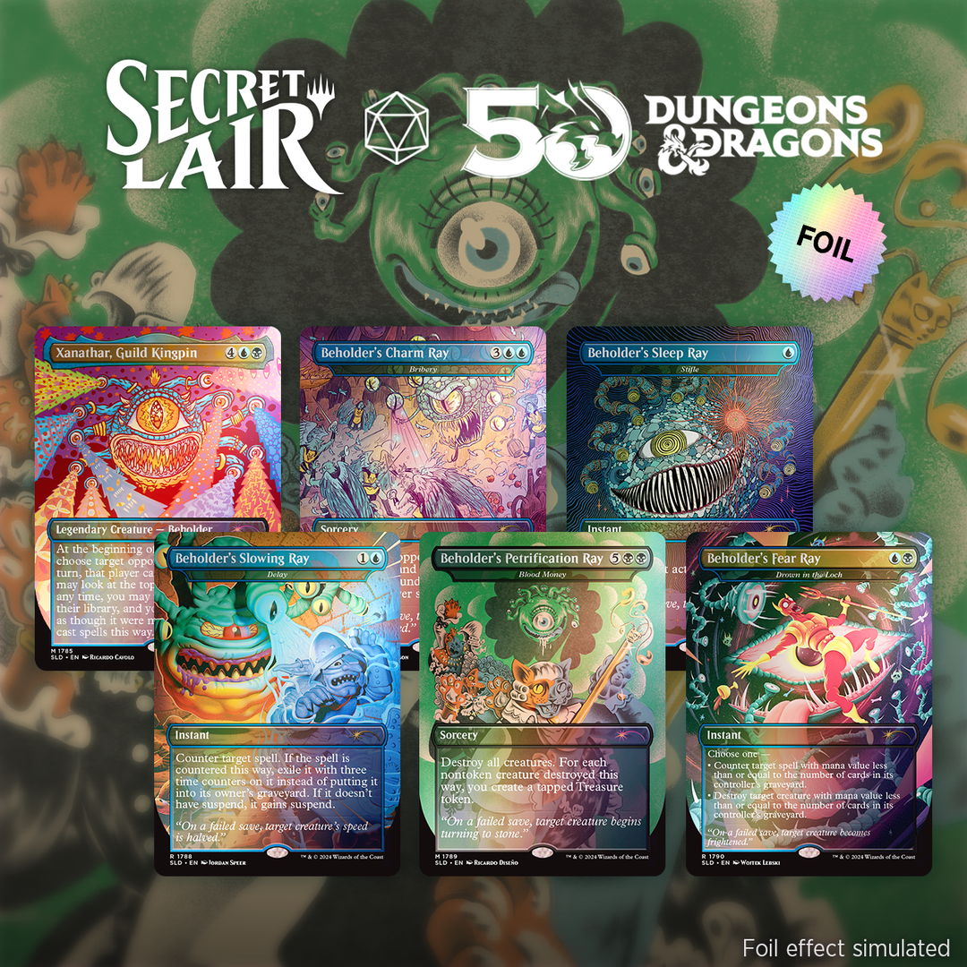 Secret Lair Drop: Secret Lair x Dungeons & Dragons: Death is in the Eyes of the Beholder I - Rainbow Foil Edition
