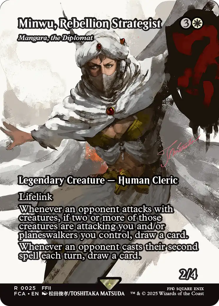 Minwu, Rebellion Strategist - Mangara, the Diplomat (Showcase) - FINAL FANTASY: Through the Ages (FCA)