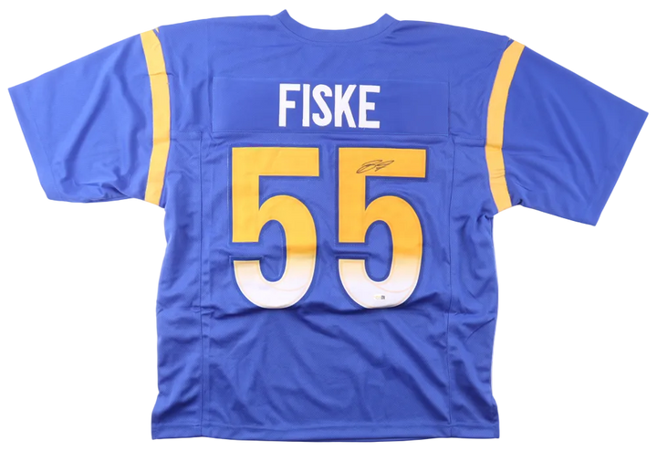 Braden Fiske Autographed Signed Custom Los Angeles Rams Jersey - JSA Certified