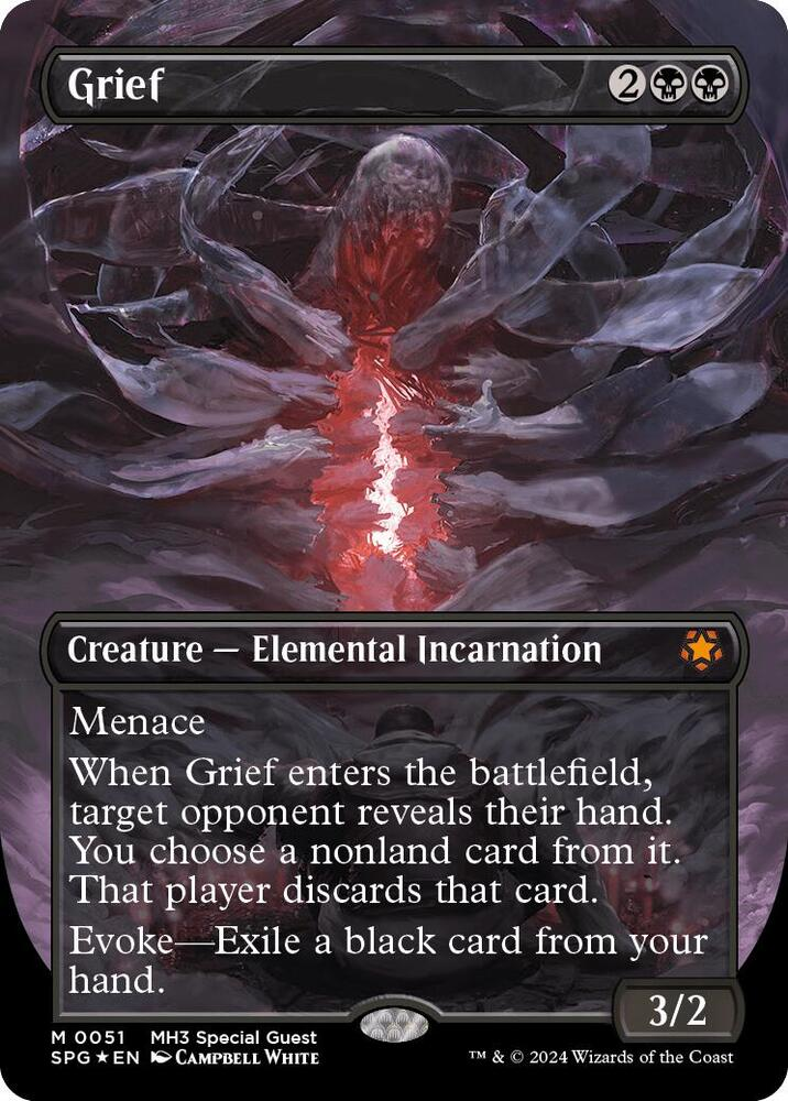 Grief (Borderless) (Textured Foil) - Special Guests (SPG)