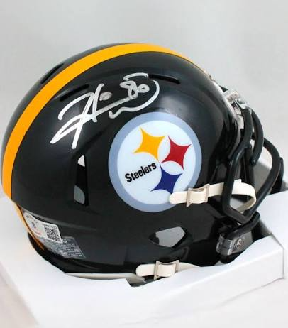 Hines Ward Autographed Riddell Speed Mini Helmet (Beckett)