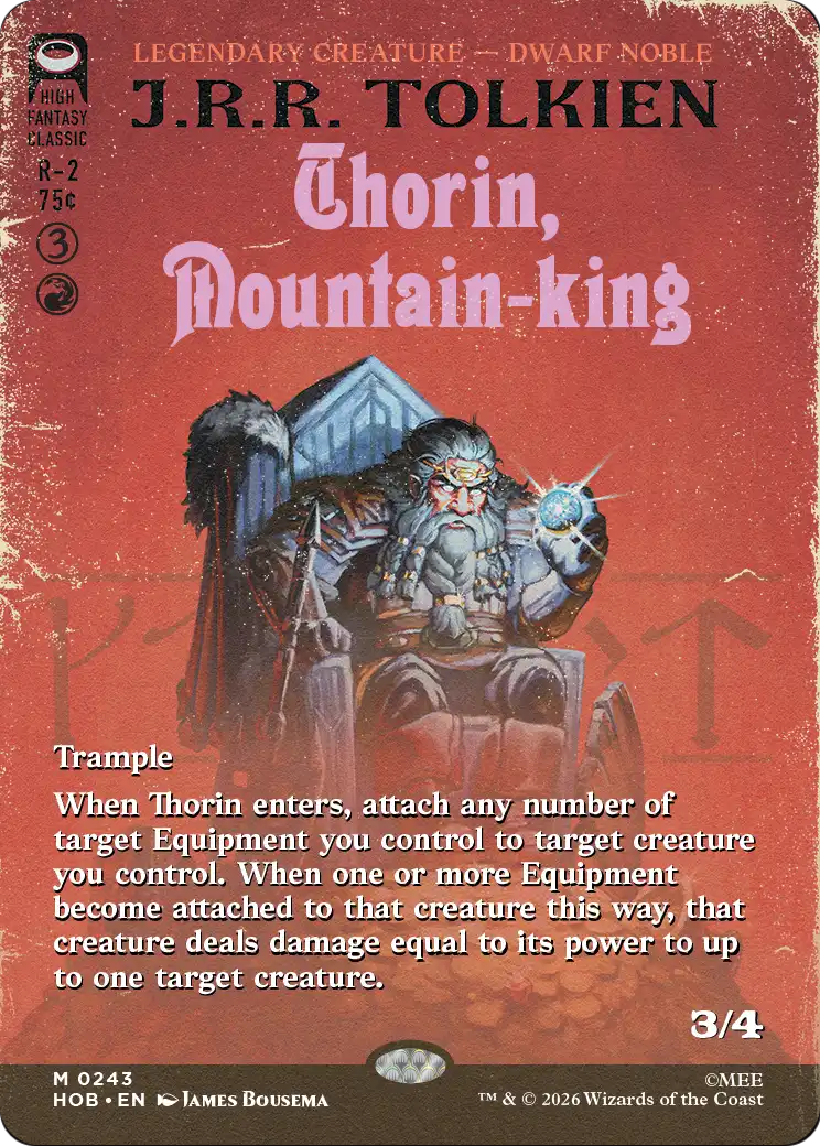 Thorin, Mountain-king (Borderless) - The Hobbit (HOB)