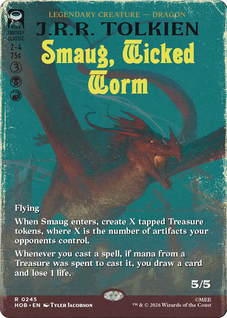 Smaug, Wicked Worm (Borderless) - The Hobbit (HOB)