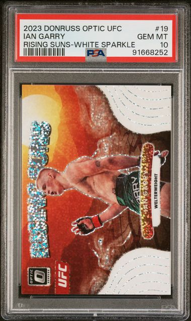 2023 Panini Donruss Optic UFC - Ian Garry 19 - Rising Stars White sparkle - PSA 10