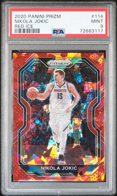 2020 Panini Prizm - Nikola Jokic 114 - Red Ice - PSA 9