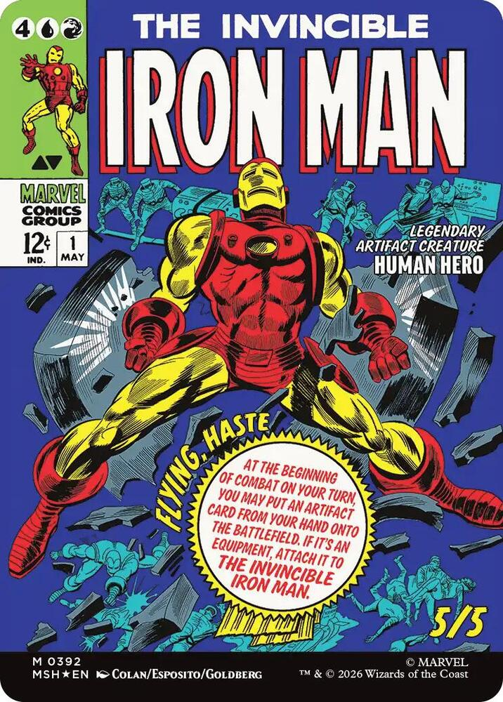 Tony Stark (Borderless) (0392) - Marvel Super Heroes (MSH)