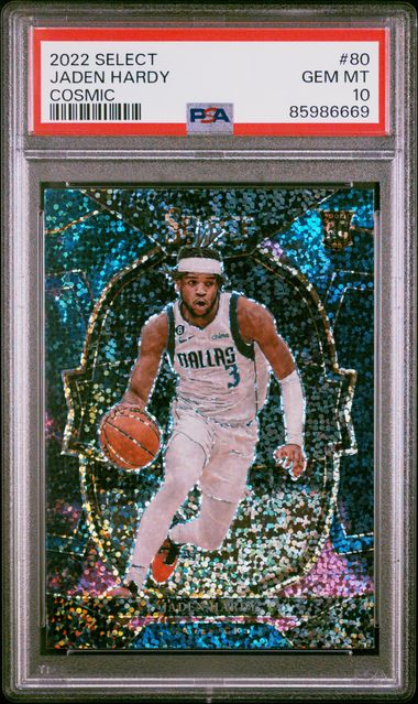 2022 Panini Select - Jaden Hardy 80 - Cosmic - PSA 10