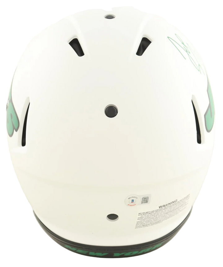 Joe Namath Autographed Jets Full-Size Authentic On-Field Lunar Eclipse Alternate Speed Helmet (Beckett)